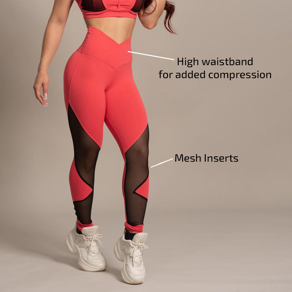 Leggins Deportivo Lycra Corto Pantalón Deporte Mujer Salmon – TIENDABI